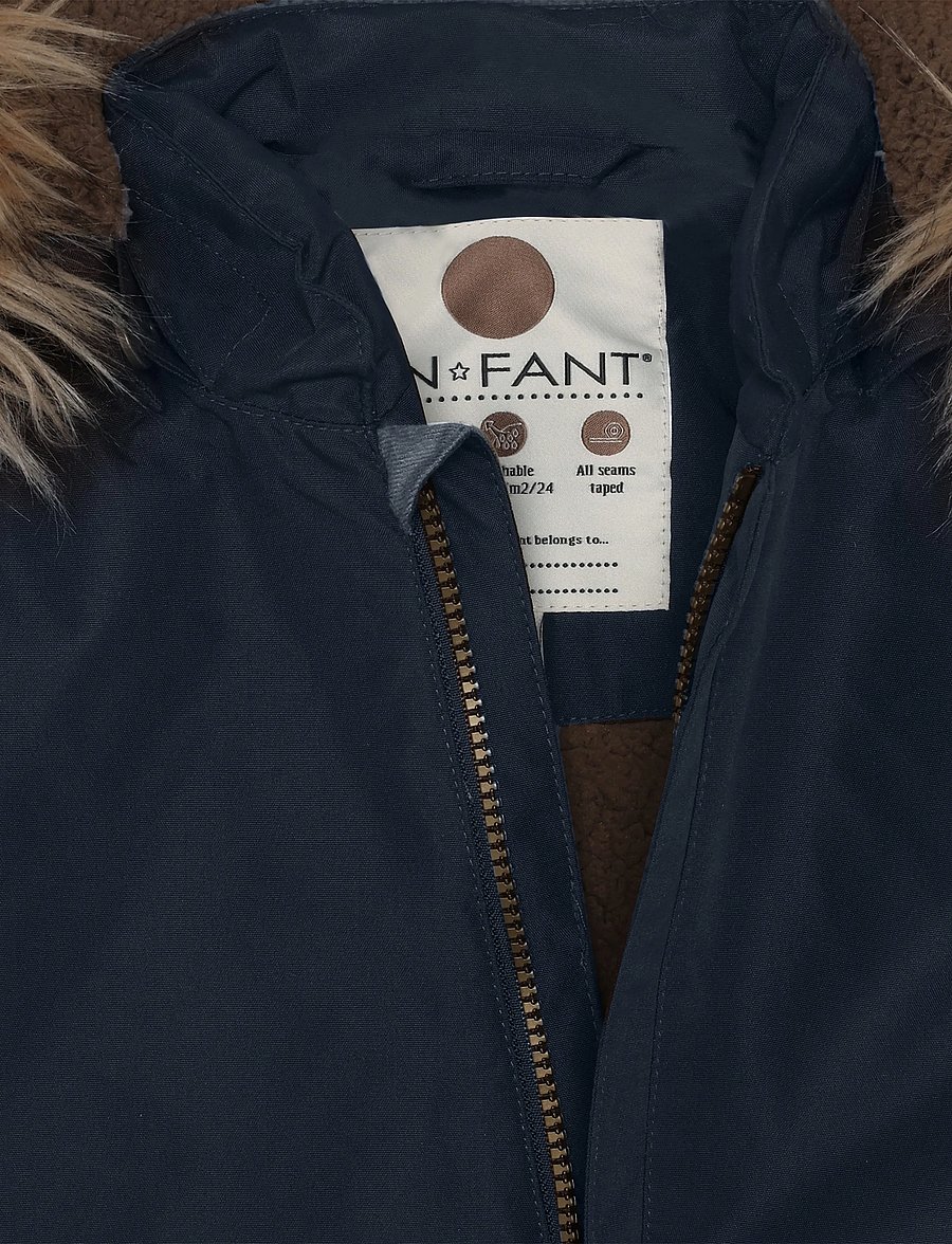 En Fant - Baby Snowsuit W. Fake Fur - parisian night - 3