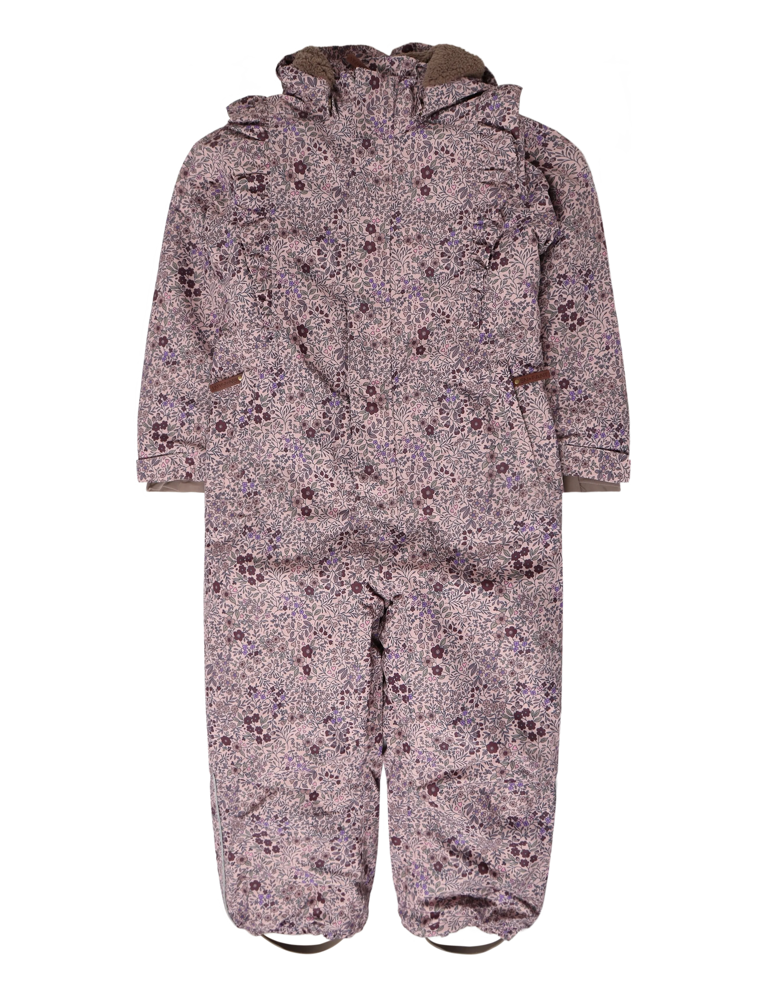 En Fant Snowsuit W. Frills - Shell-kombed - ADOBE ROSE / pink/rose