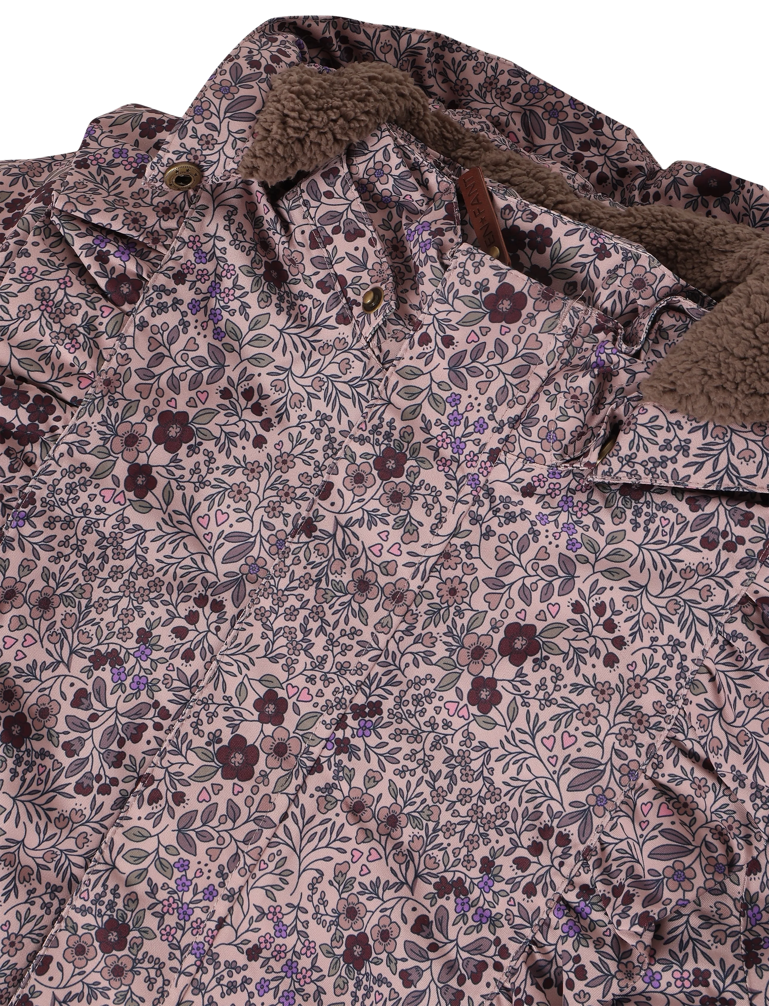 En Fant - Snowsuit W. Frills - vihmakombed - adobe rose - 2