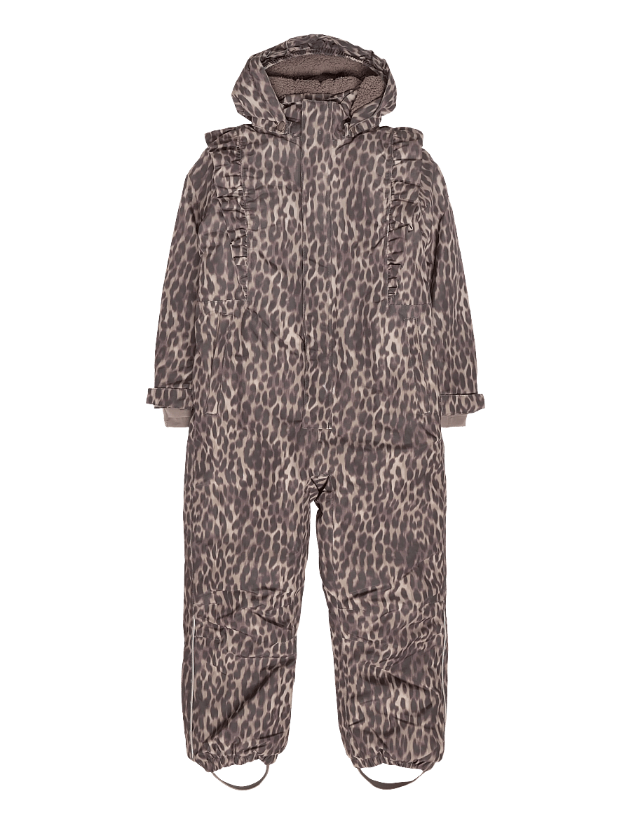 En Fant - Snowsuit W. Frills - vihmakombed - pine bark - 0