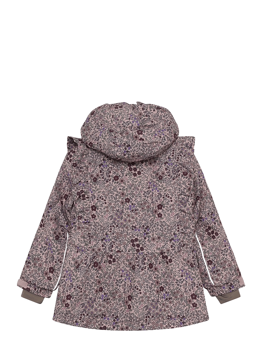 En Fant - Jacket W. Frills AOP - dunjackor & fodrade jackor - adobe rose - 1