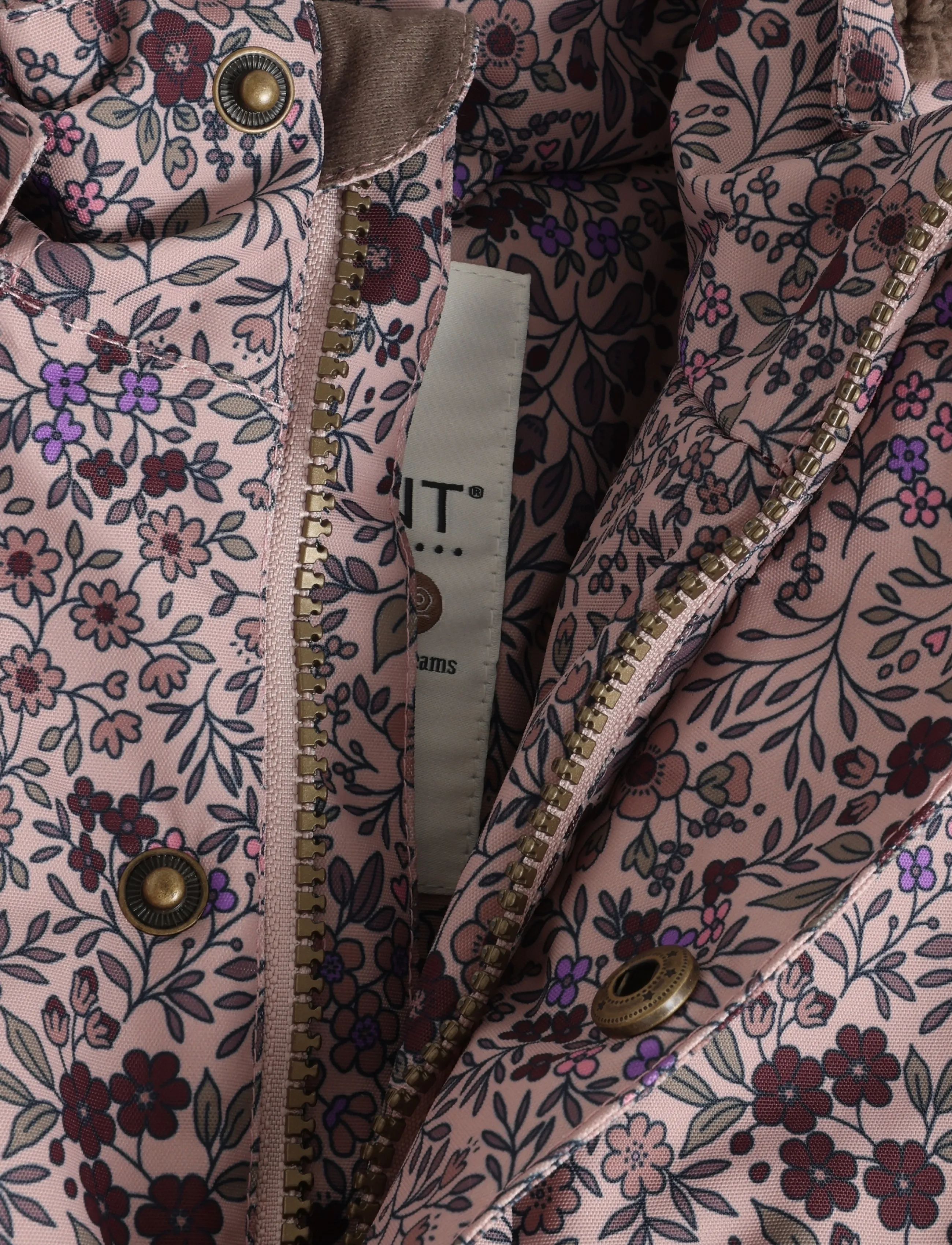 En Fant - Jacket W. Frills AOP - efterårsbesparelser - adobe rose - 2