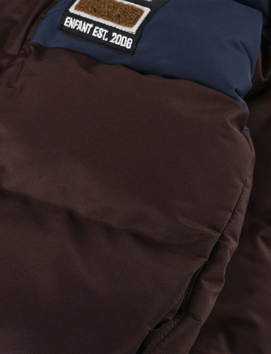 En Fant - Jacket Quilt, Colorblock - tepitud joped - coffee bean - 2