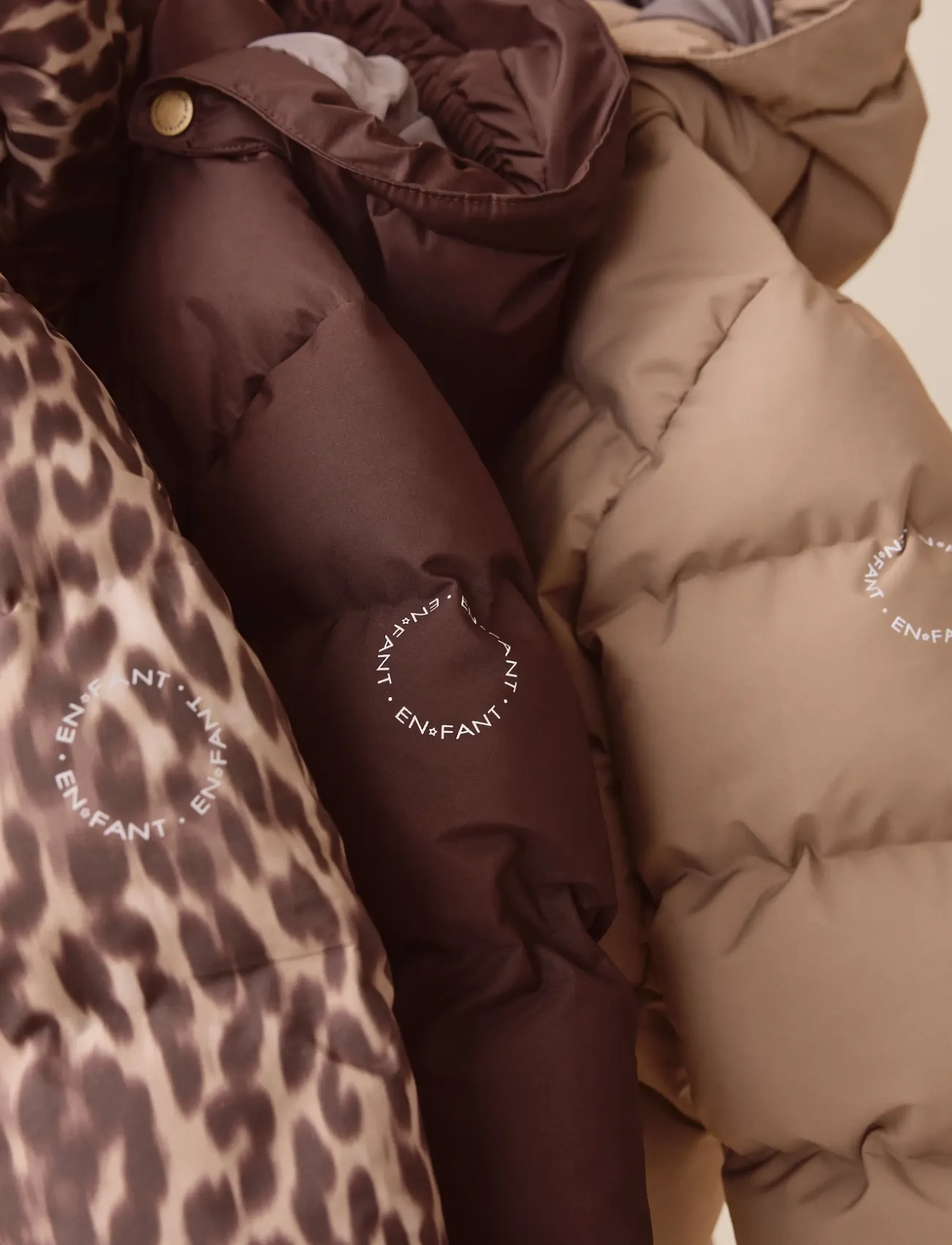 En Fant - Jacket Quilt, Solid - tepitud joped - pine bark - 5