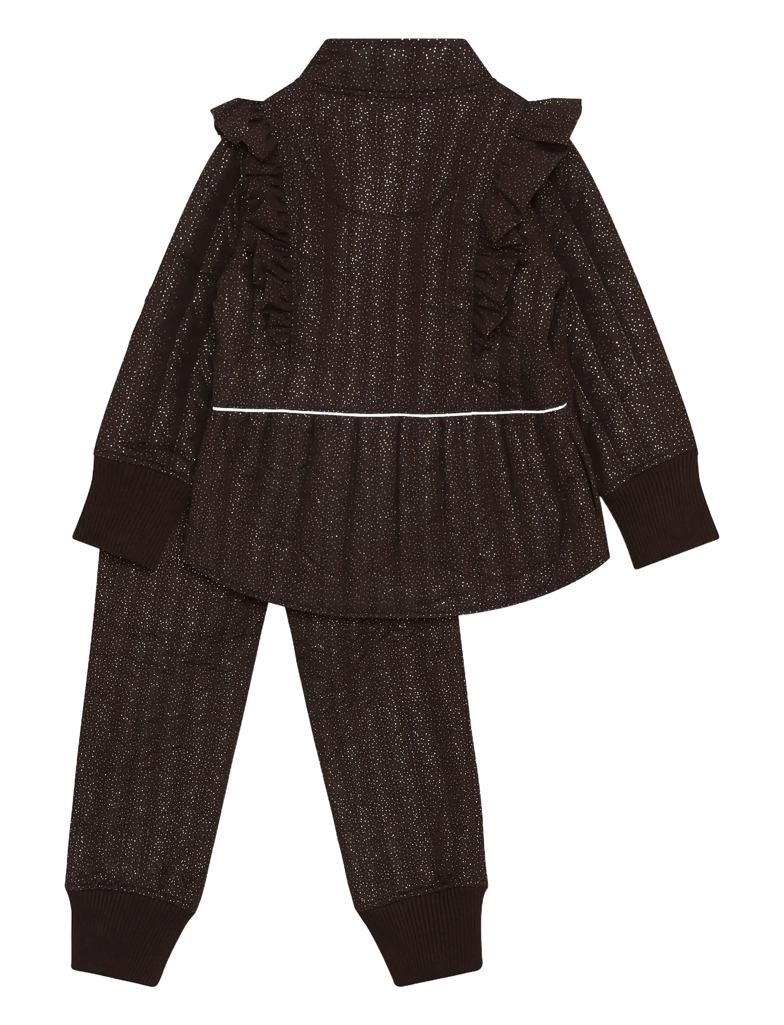 En Fant - Thermal Set W.Glitter - sportanzüge - coffee bean - 1