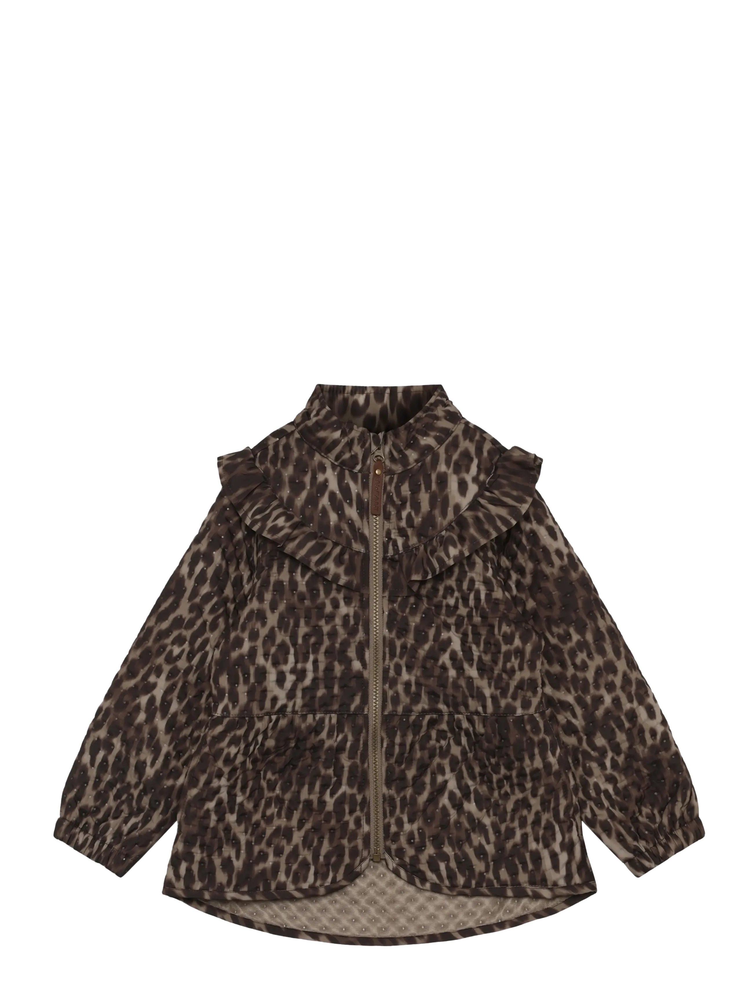 En Fant - Thermal Set W. Frills, AOP - pine bark - 4