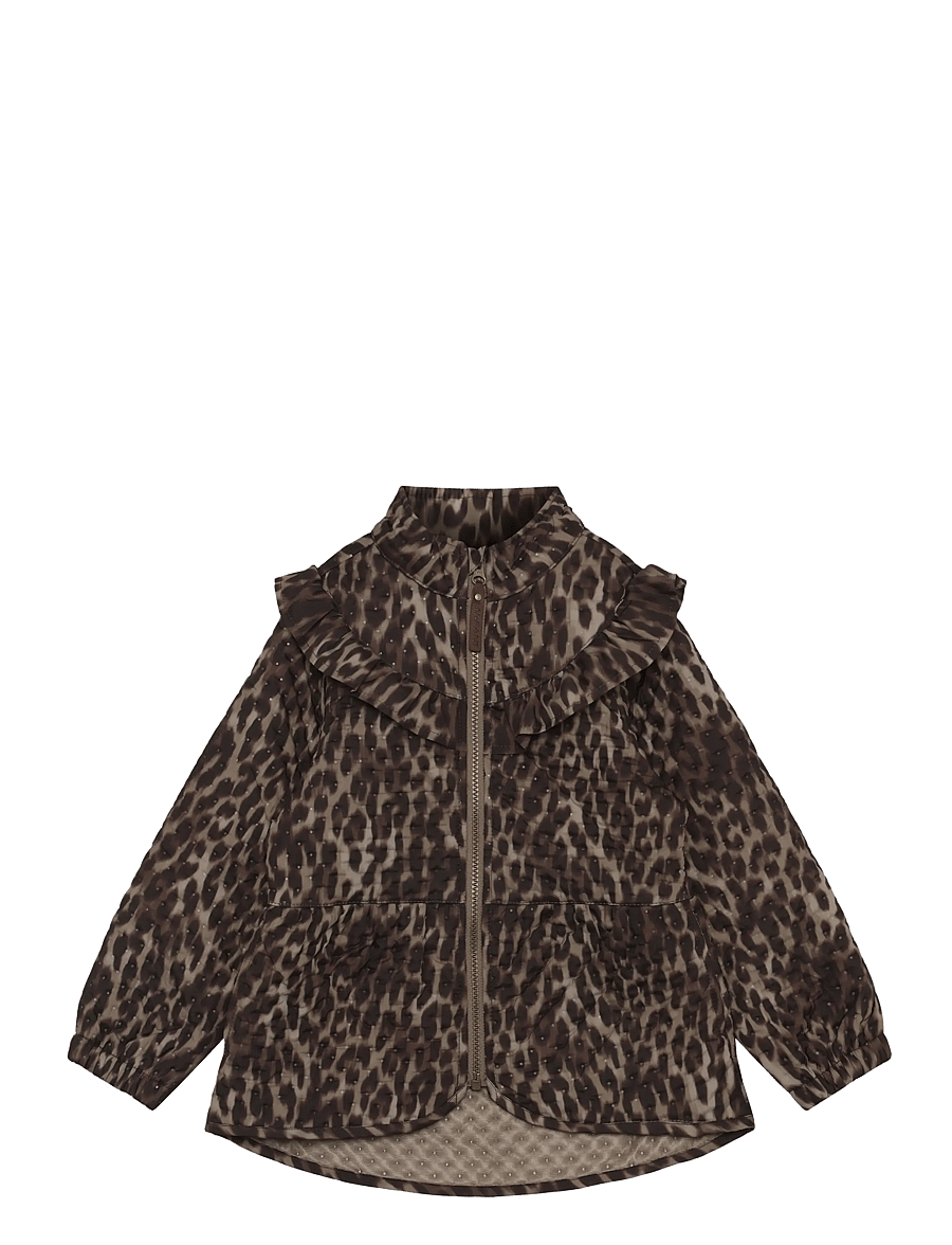 En Fant - Thermal Set W. Frills, AOP - pine bark - 4