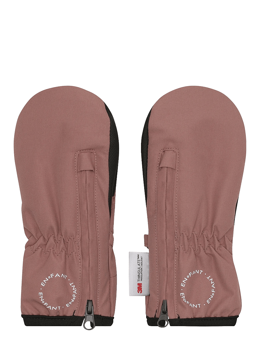 En Fant - Mittens w. zipper - handschuhe - burlwood - 0
