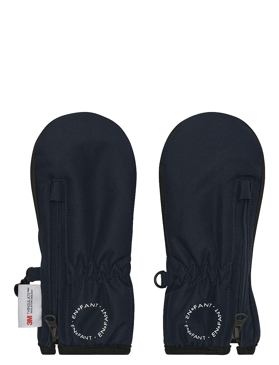 En Fant - Mittens w. zipper - handschuhe - parisian night - 0