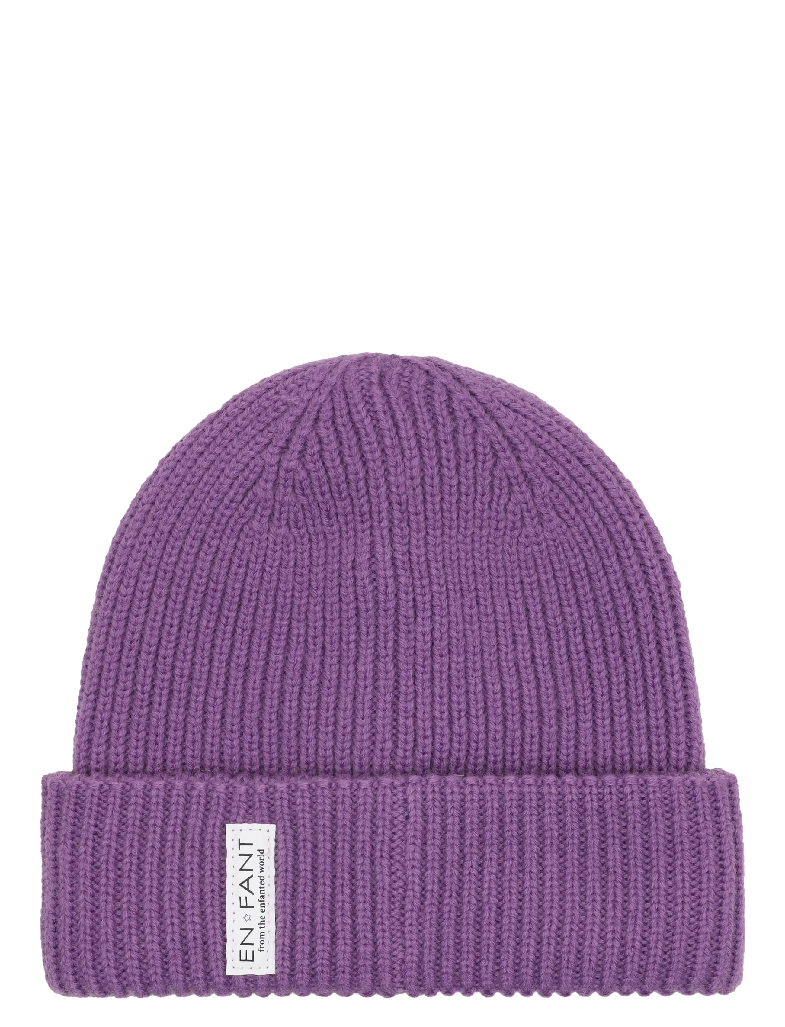 En Fant Beanie w. Lining - Beanies - BELLFLOWER / purple