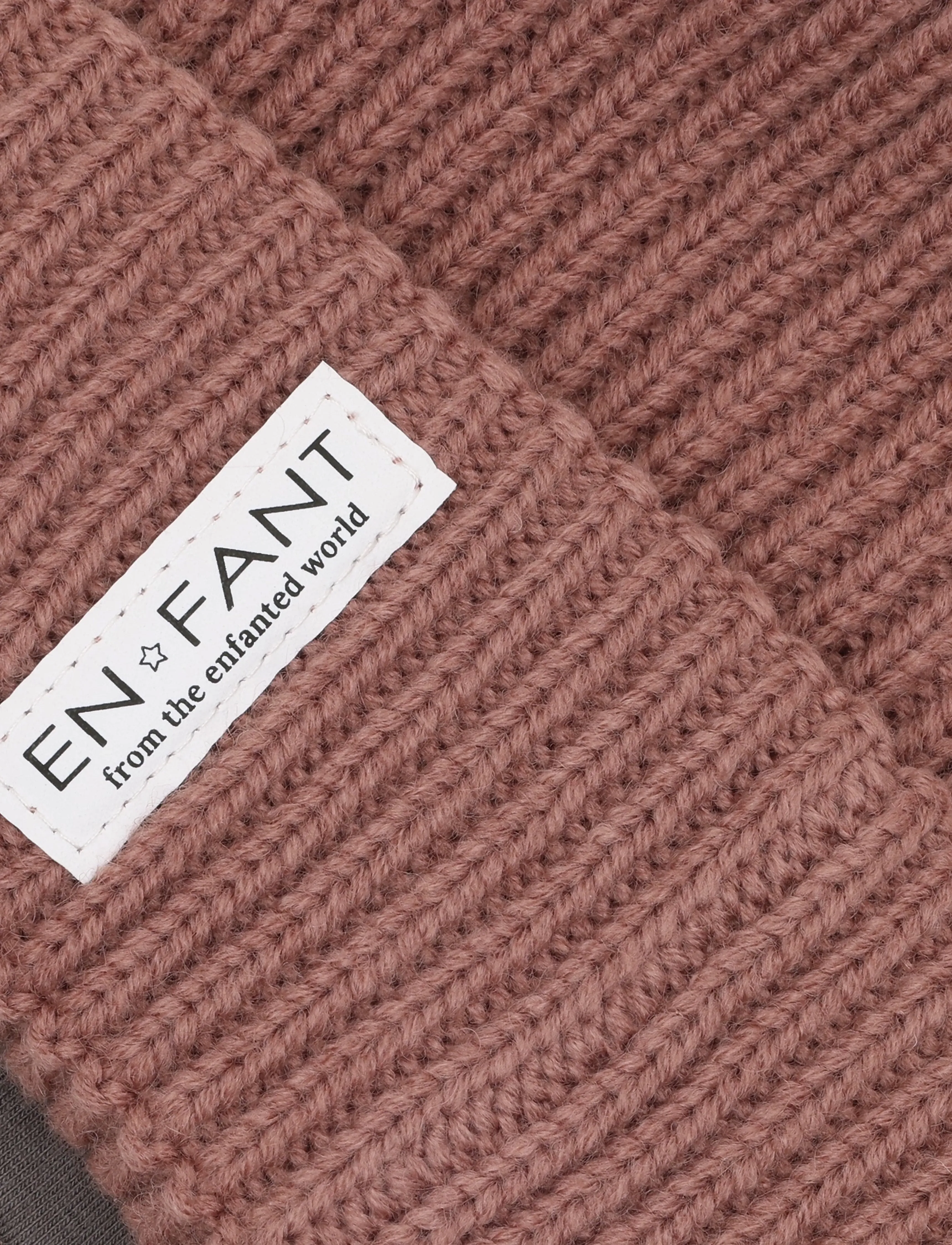 En Fant - Beanie w. Lining - wintermützen - burlwood - 2