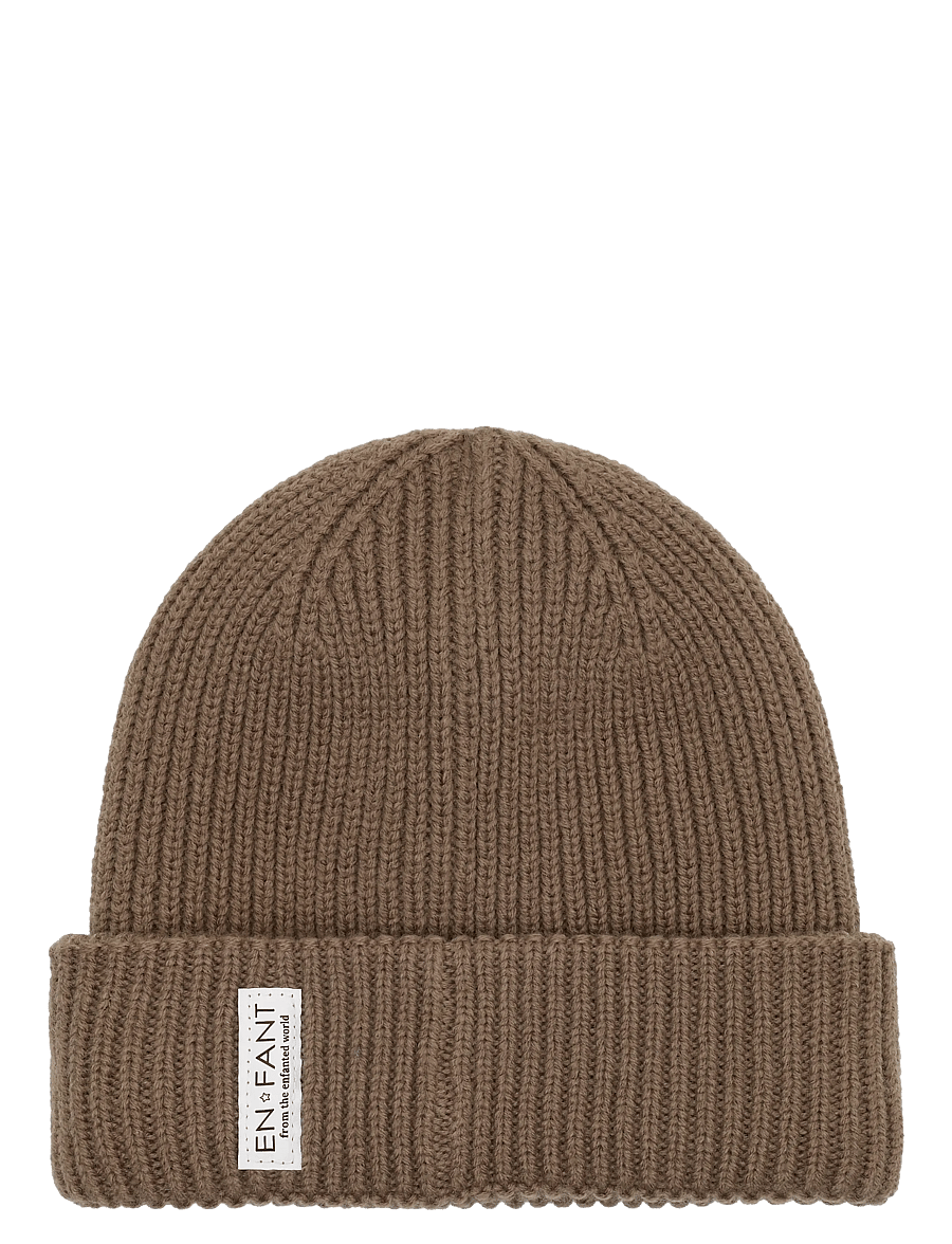 En Fant - Beanie w. Lining - talvemütsid - pine bark - 1