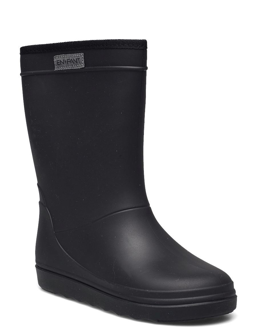 En Fant - Rain Boots Solid - ungefütterte gummistiefel - black - 0