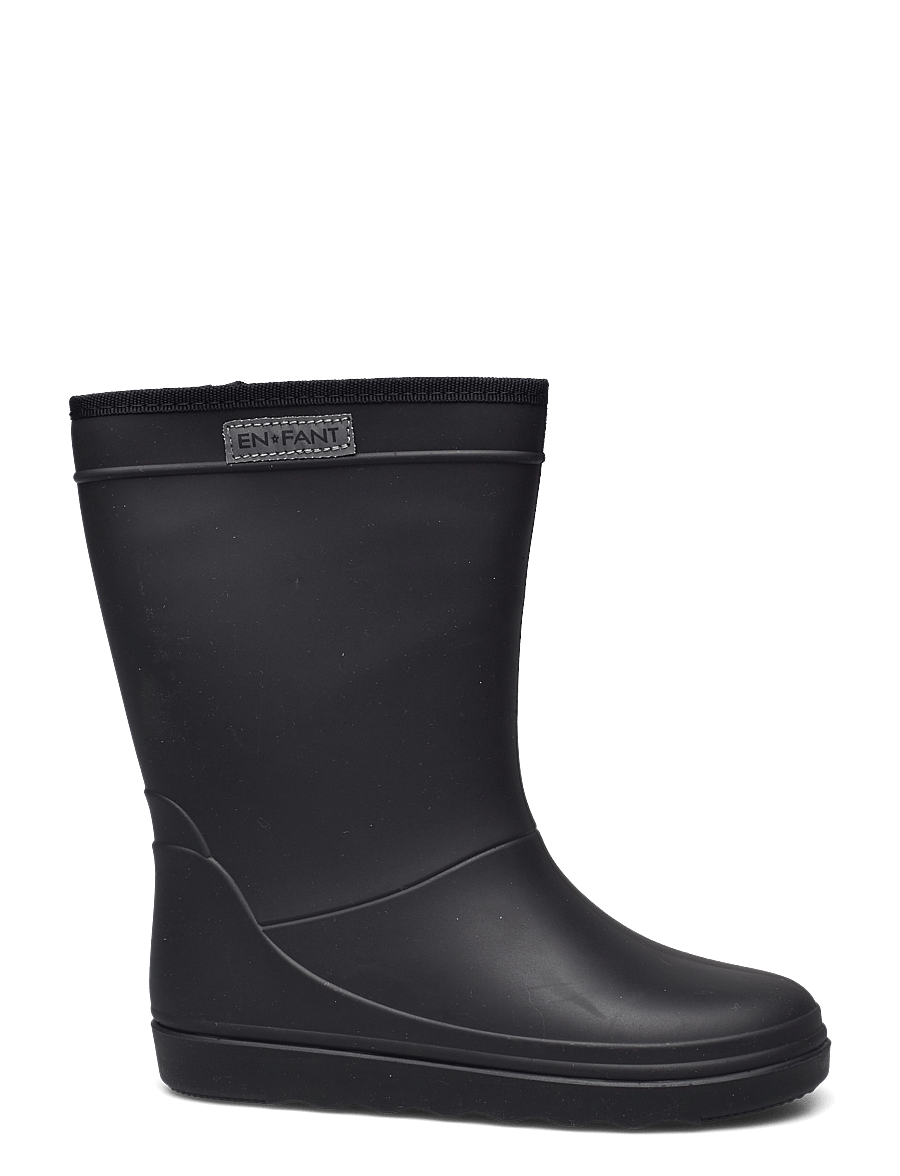 En Fant - Rain Boots Solid - ungefütterte gummistiefel - black - 1