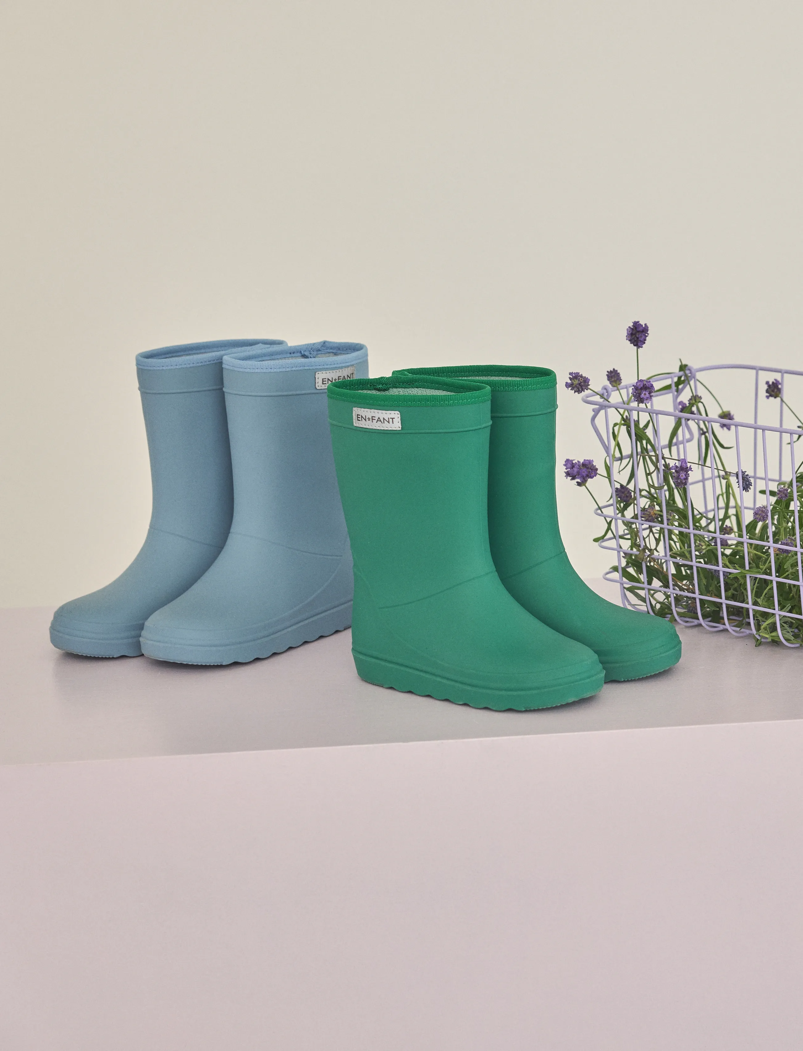 En Fant Rain Boots Solid, 25, Blue, Gummistøvler > Høje Gummistøvler, Børn