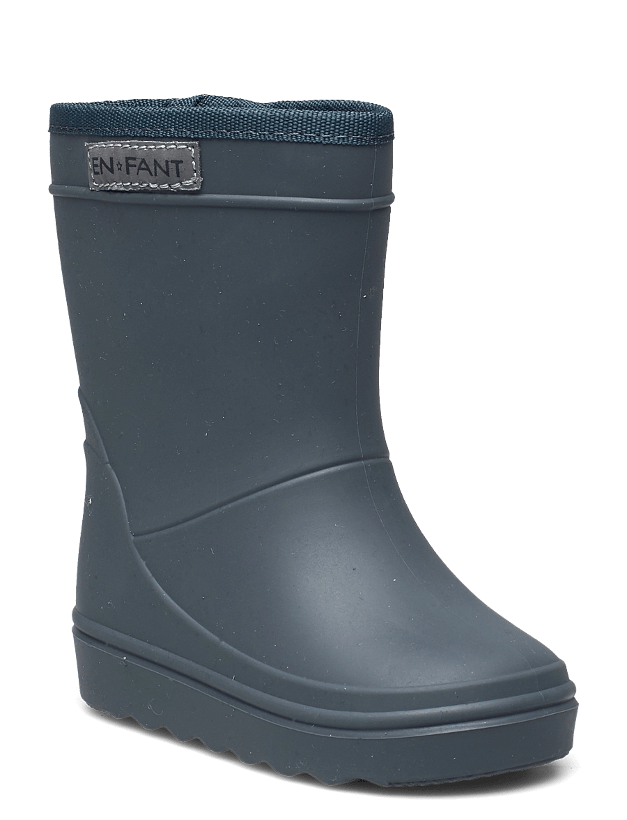 En Fant - Rain Boots Solid - ungefütterte gummistiefel - dark slate - 0