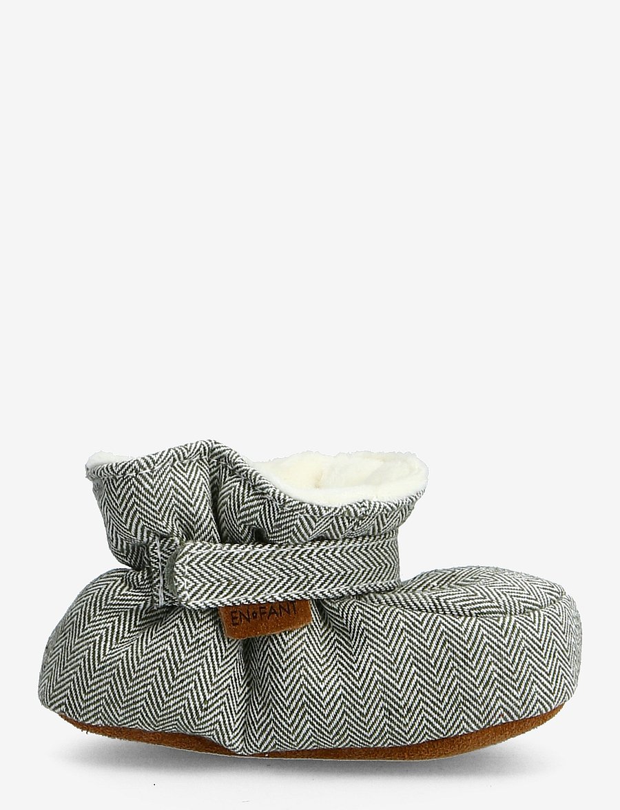En Fant - Baby Slippers - baby tossor - olive thyme - 1