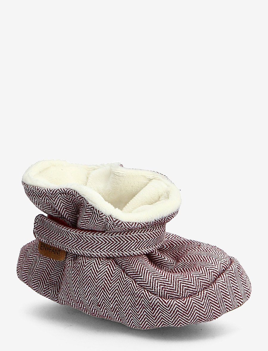 En Fant - Baby Slippers - baby tossor - ruby wine - 0