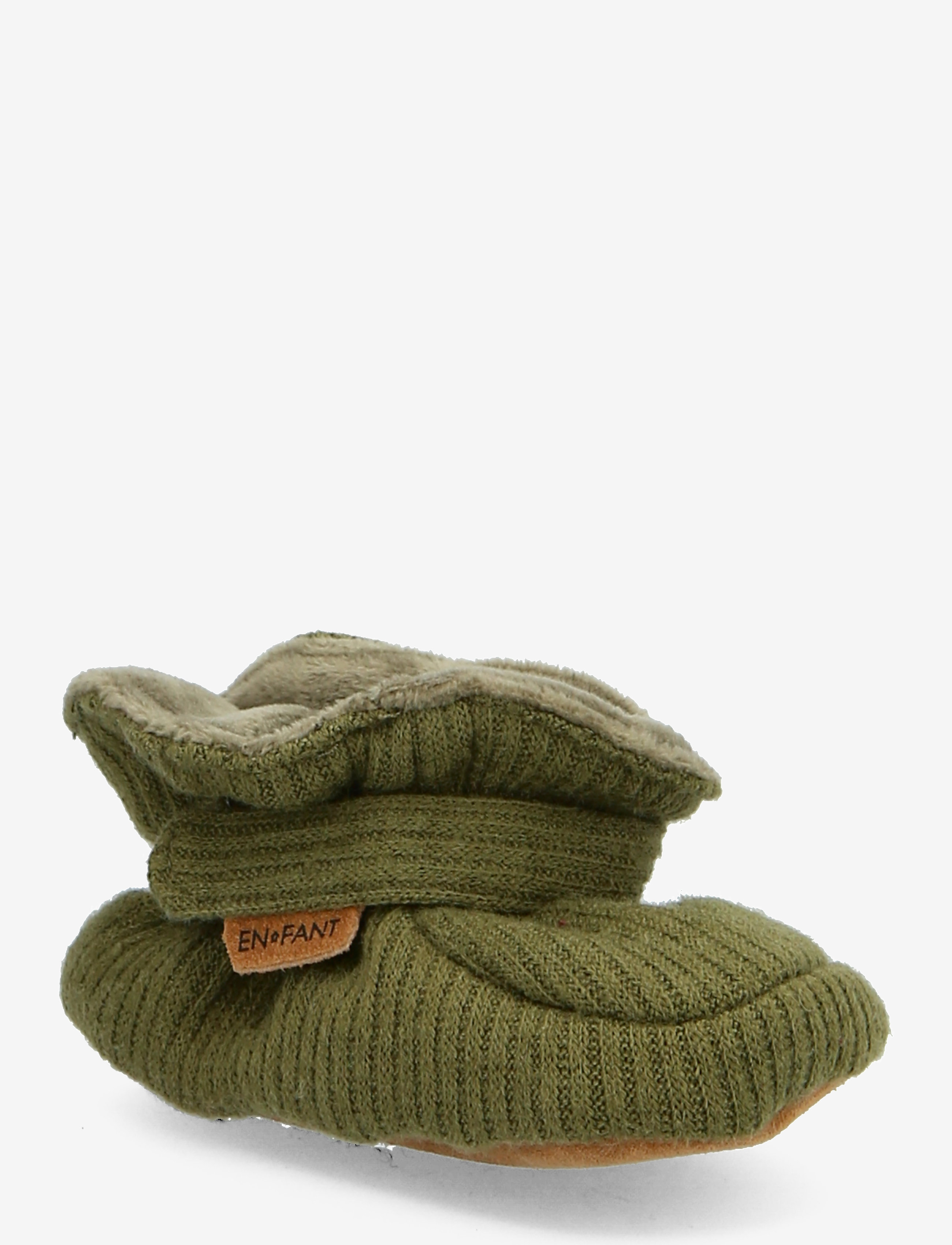 En Fant Baby Slippers - Beebisaapad - CYPRESS MELANGE / green