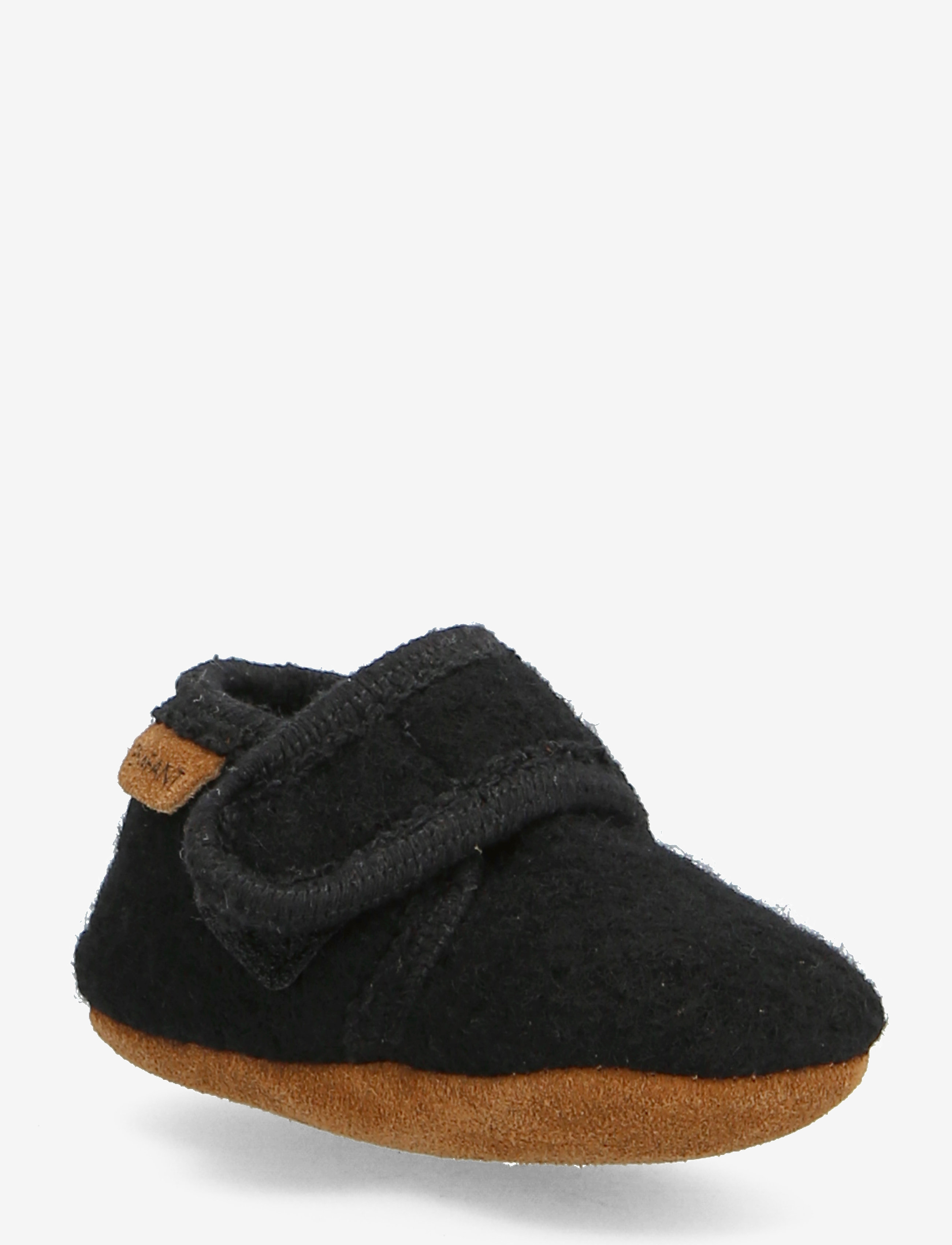 En Fant Baby Wool Slippers, Børn, Baby Uld Sutsko, Sort, Str: 19-20