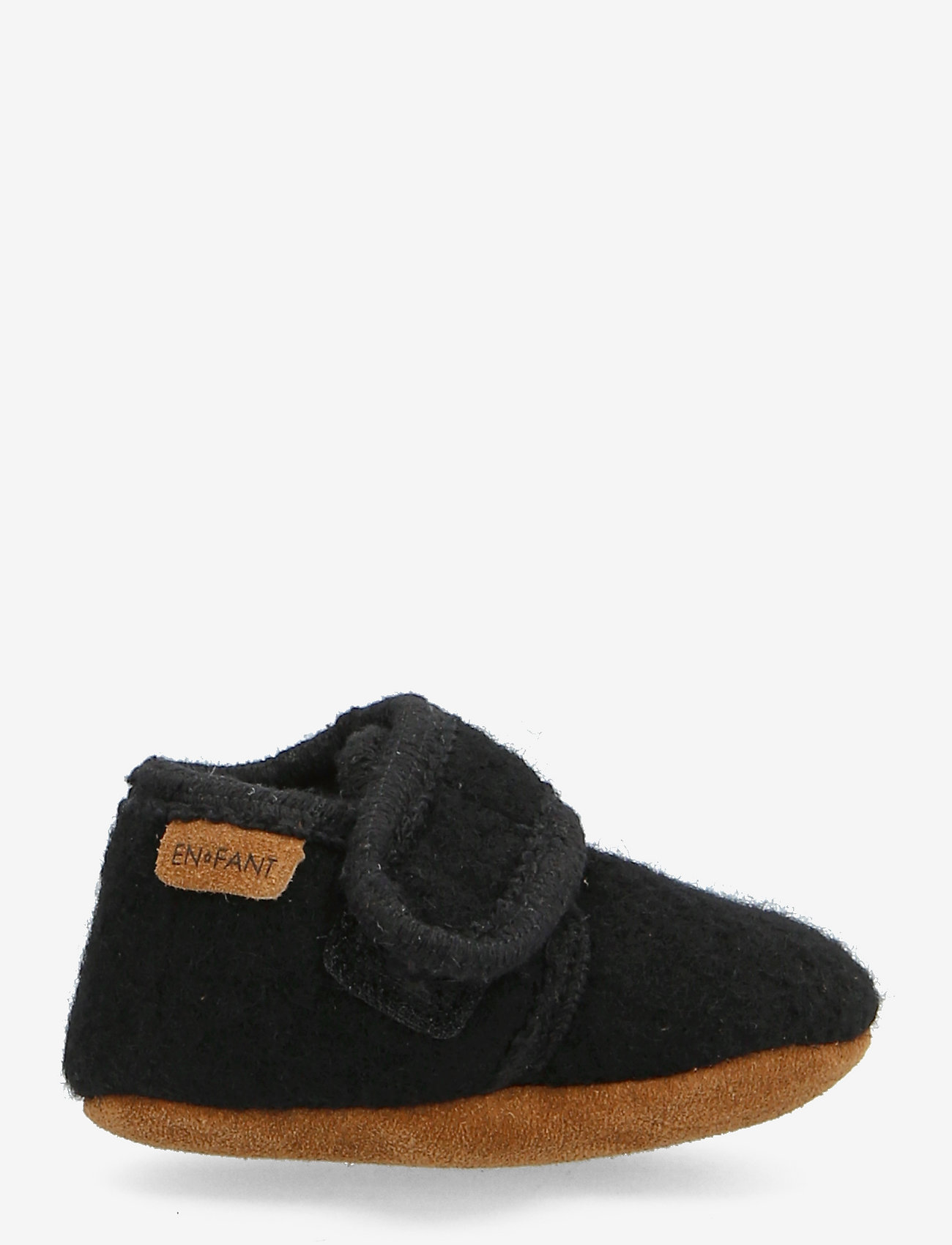 En Fant - Baby Wool slippers - hjemmesko - black - 1