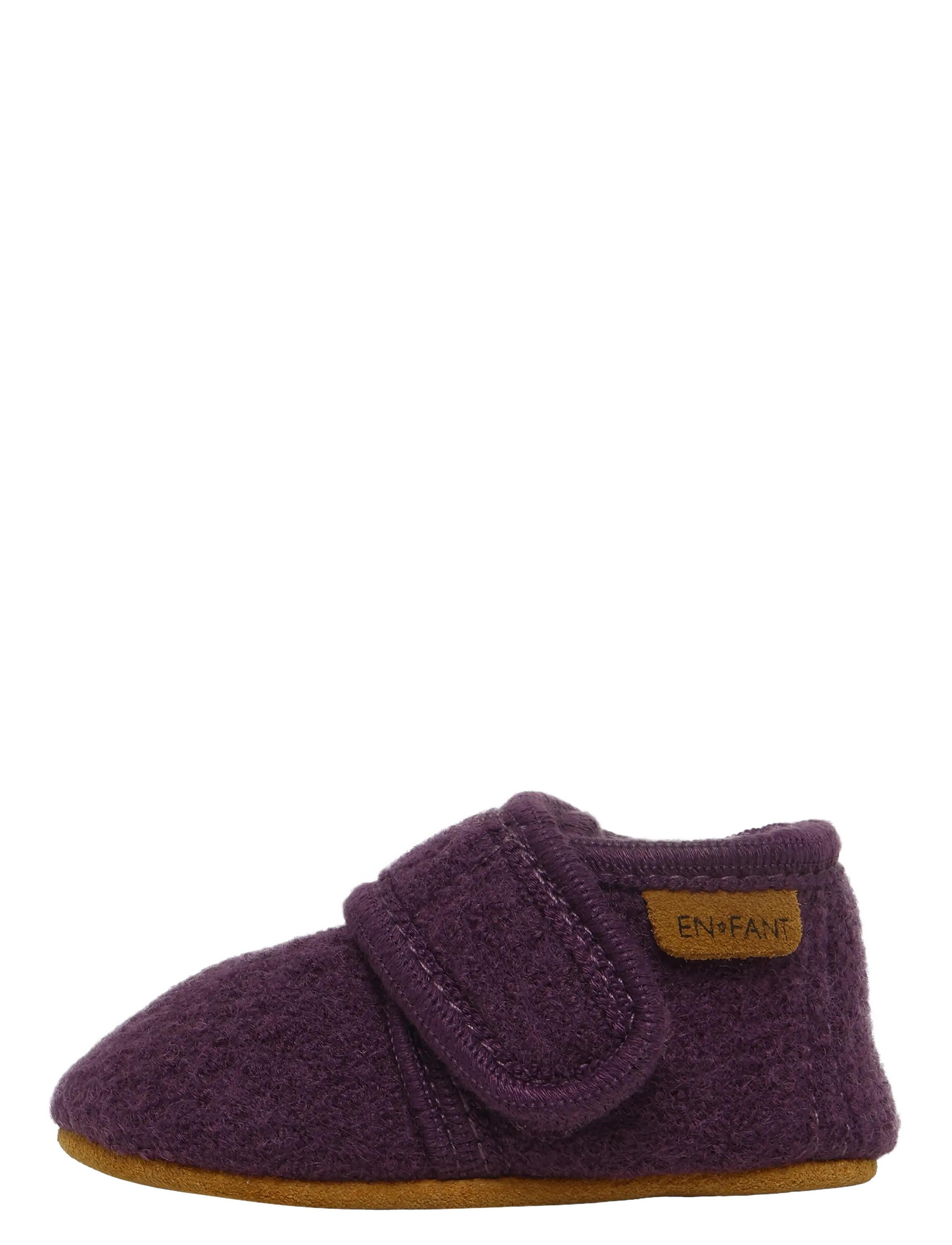 En Fant - Baby Wool slippers - hjemmesko - blackberry wine - 1