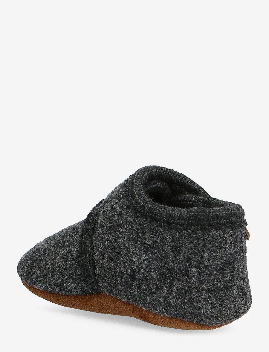 En Fant - Baby Wool slippers - hjemmesko - dark grey melange - 2