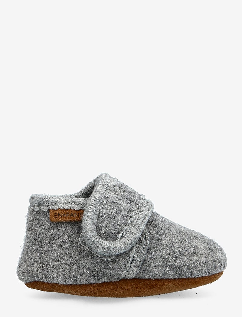 En Fant - Baby Wool slippers - inneskor - grey melange - 1