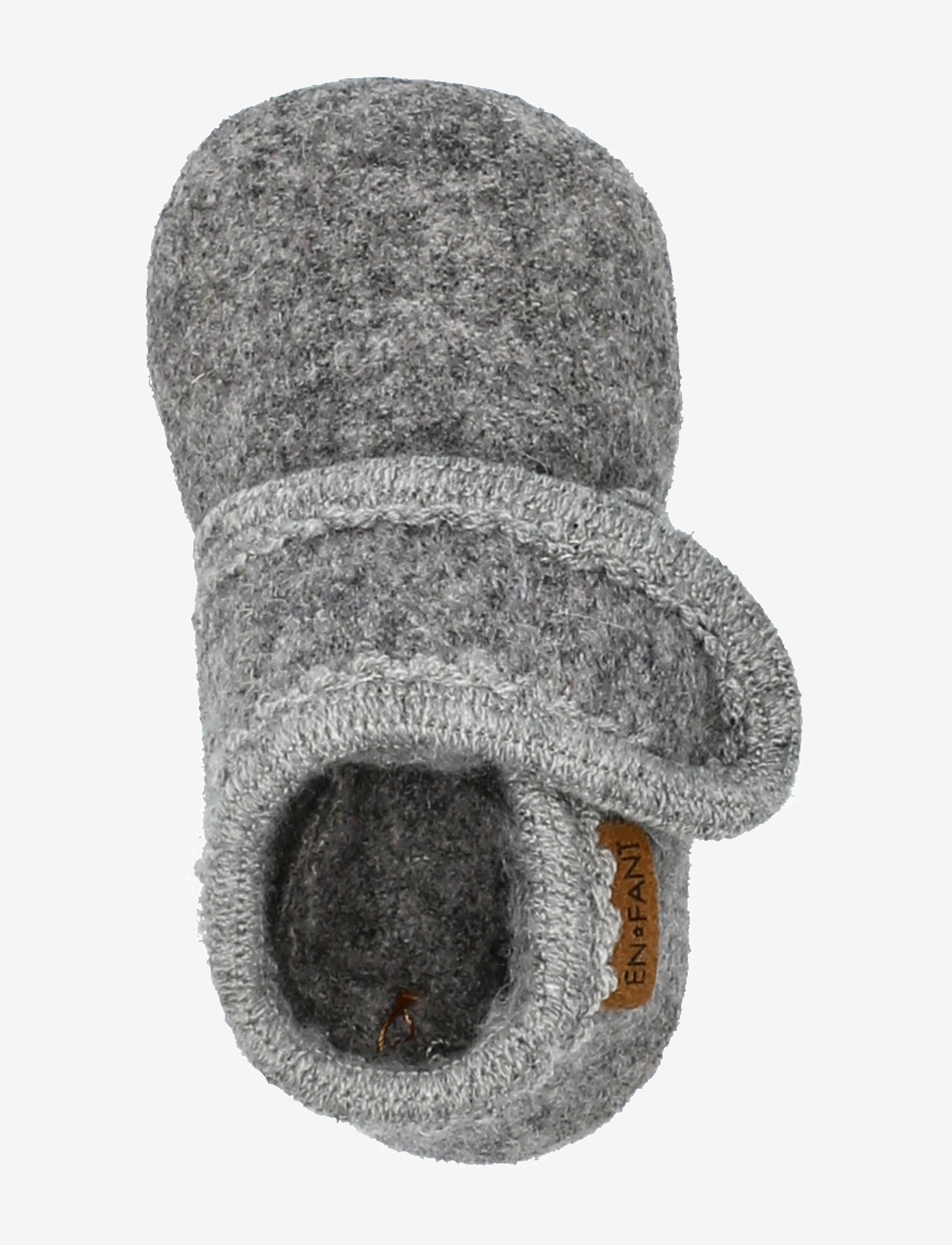 En Fant - Baby Wool slippers - hjemmesko - grey melange - 3