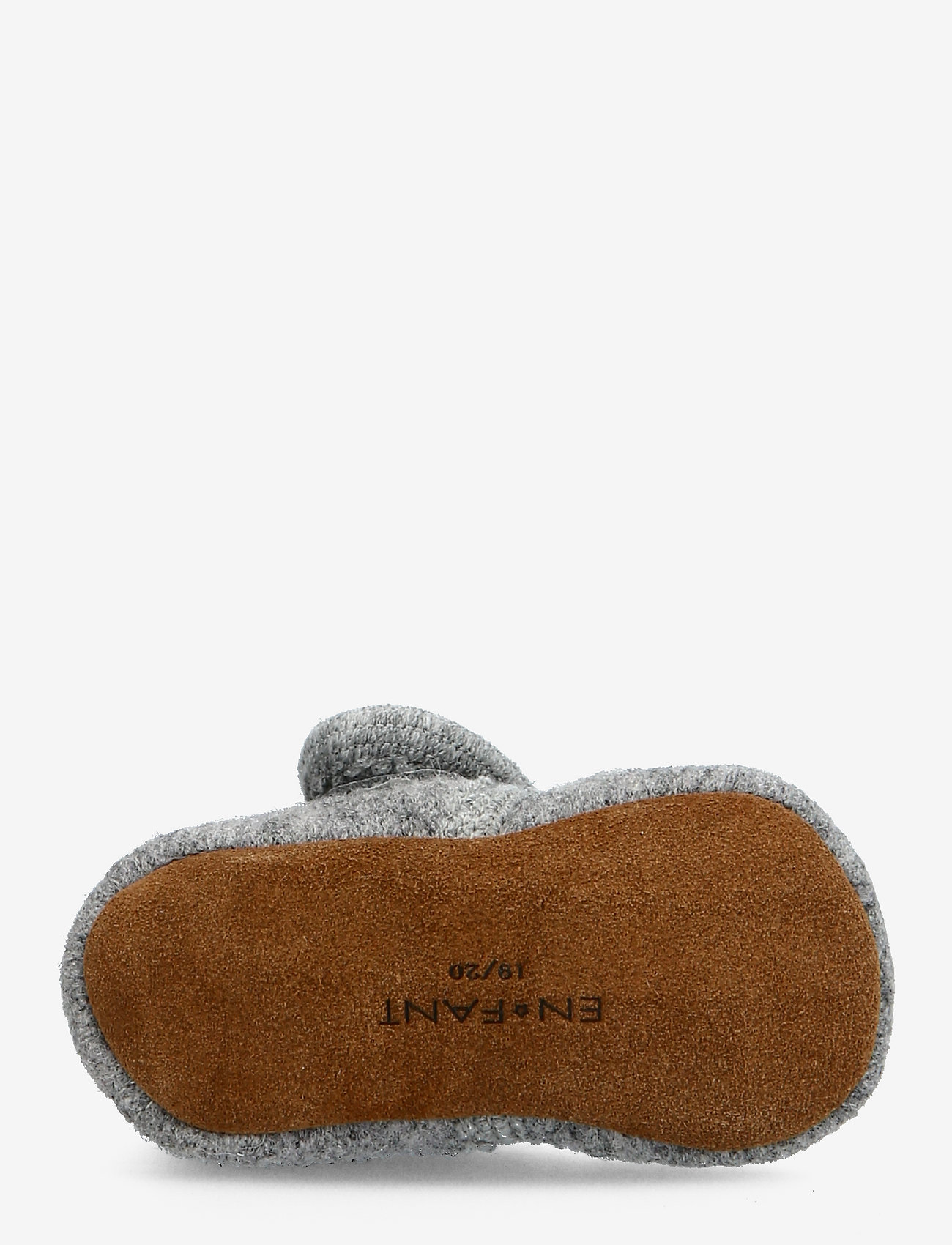 En Fant - Baby Wool slippers - inneskor - grey melange - 4
