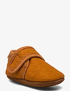 Baby Wool slippers - LEATHER BROWN