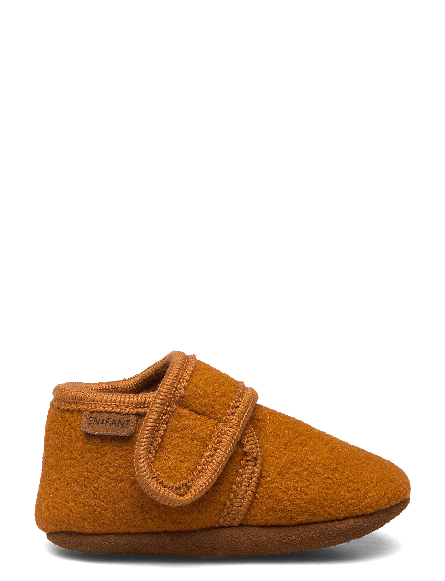 En Fant - Baby Wool slippers - hjemmesko - leather brown - 1