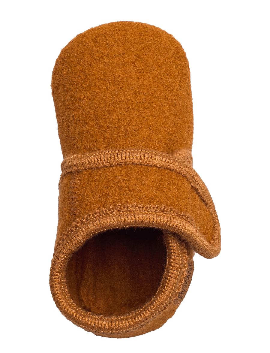 En Fant - Baby Wool slippers - hjemmesko - leather brown - 3