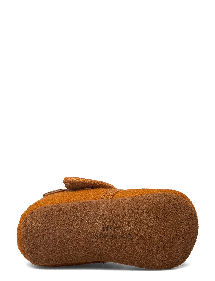 En Fant - Baby Wool slippers - hjemmesko - leather brown - 4