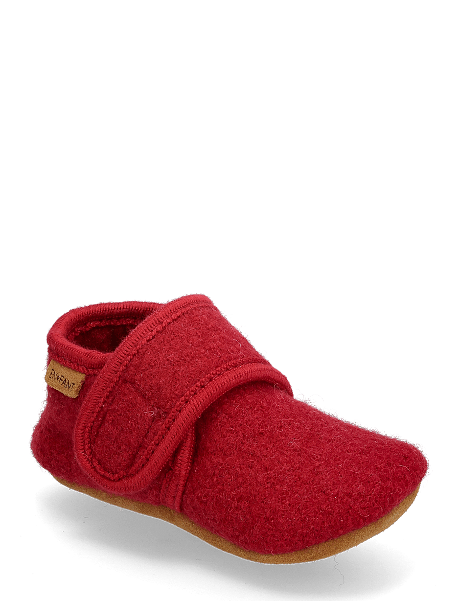 En Fant - Baby Wool slippers - hjemmesko - rio red - 0
