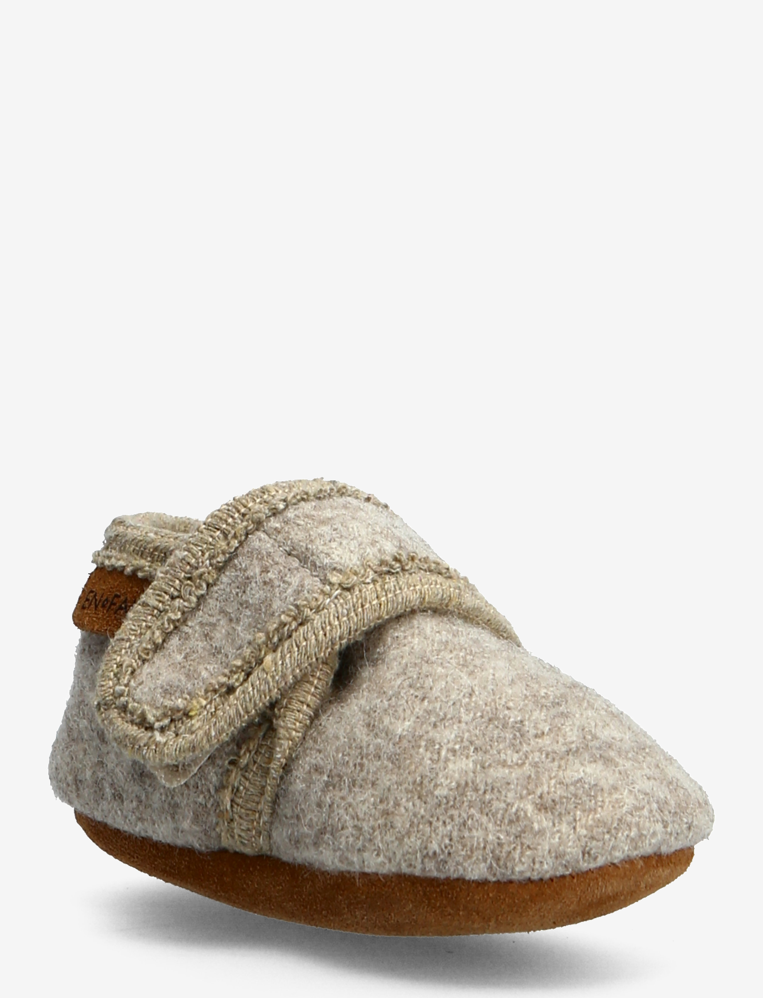 En Fant Baby Wool slippers - Buty - SAND MELANGE / grey
