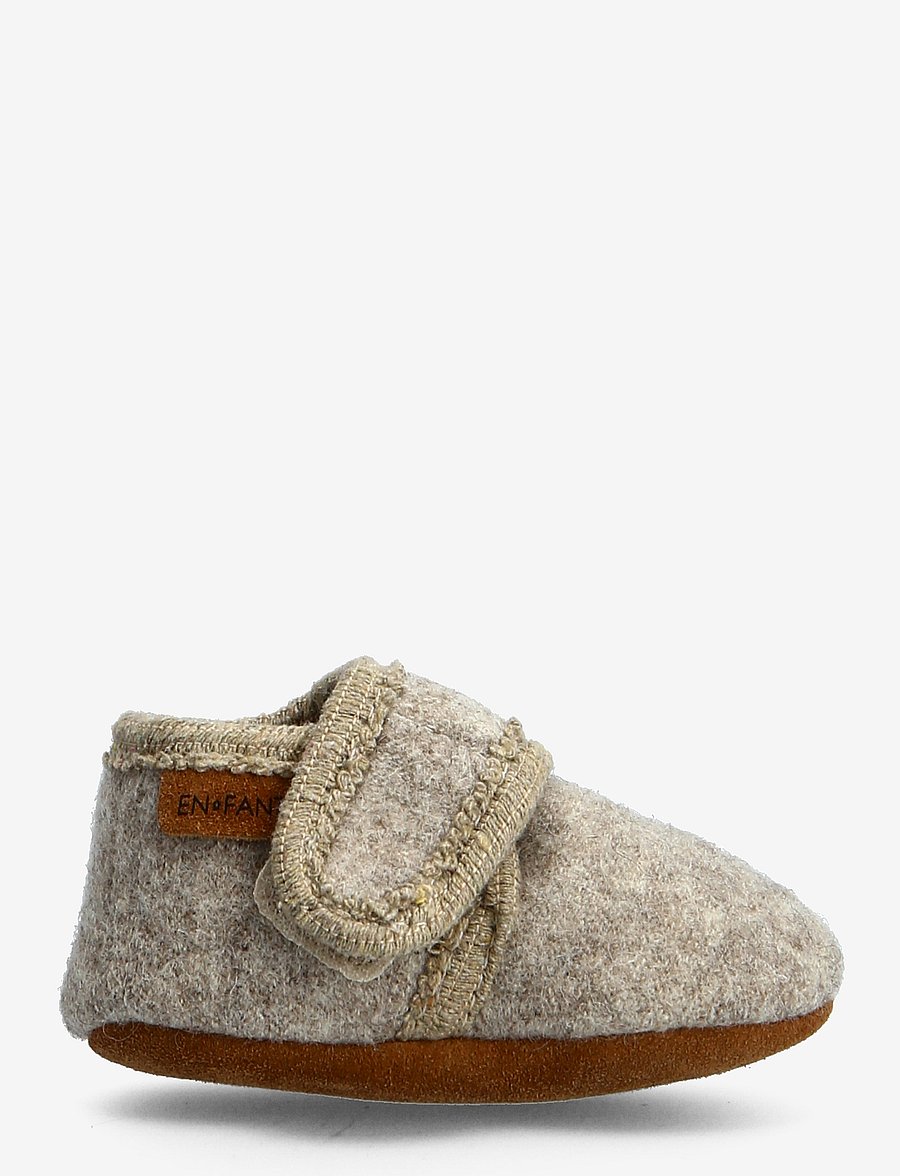 En Fant - Baby Wool slippers - hjemmesko - sand melange - 1