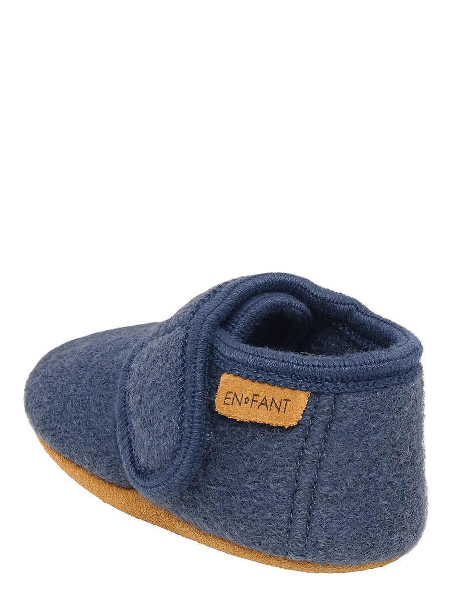 En Fant - Baby Wool slippers - hjemmesko - vintage indigo - 1