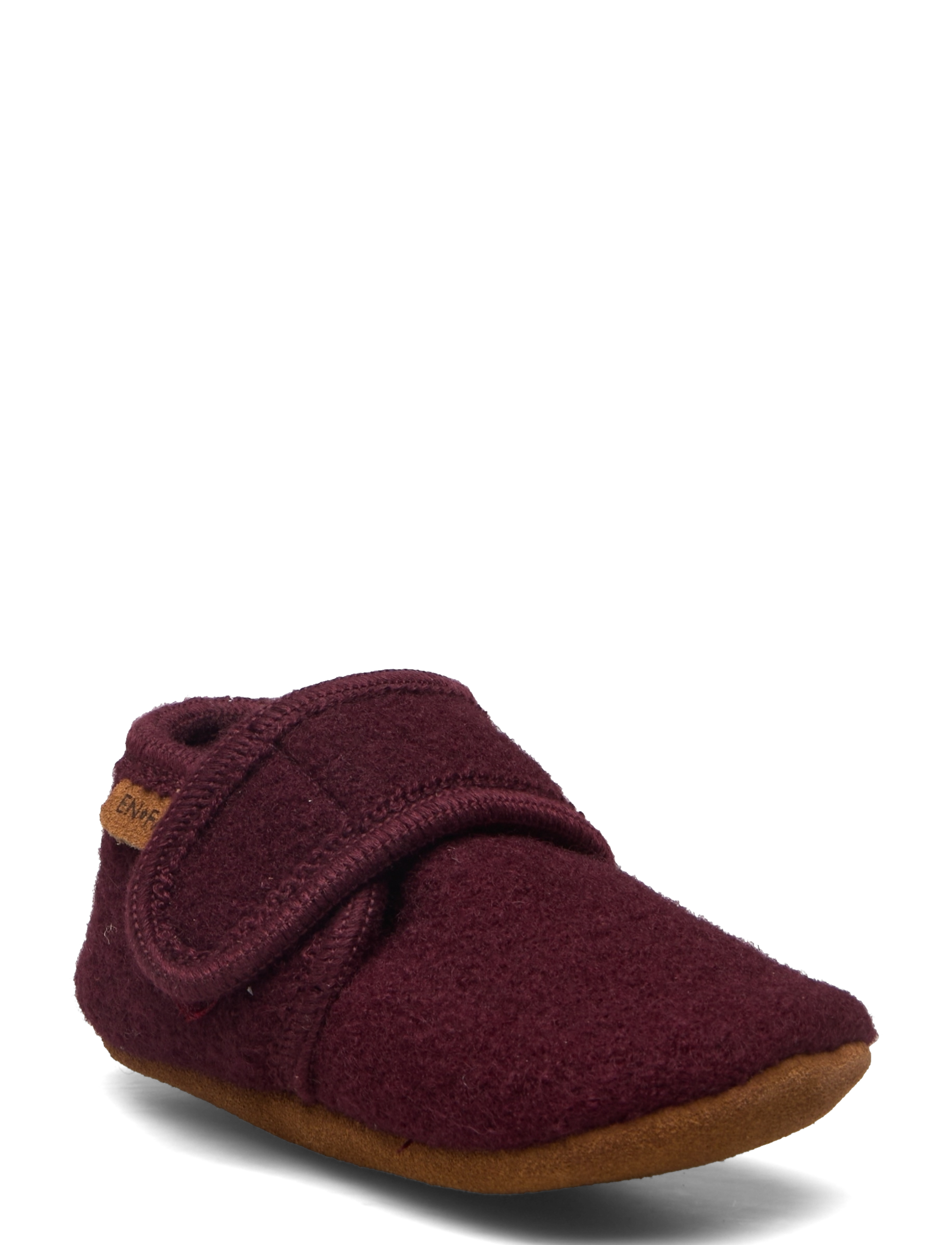 En Fant Baby Wool Slippers, Børn, Baby Uld Sutsko, Bordeaux, Str: 19