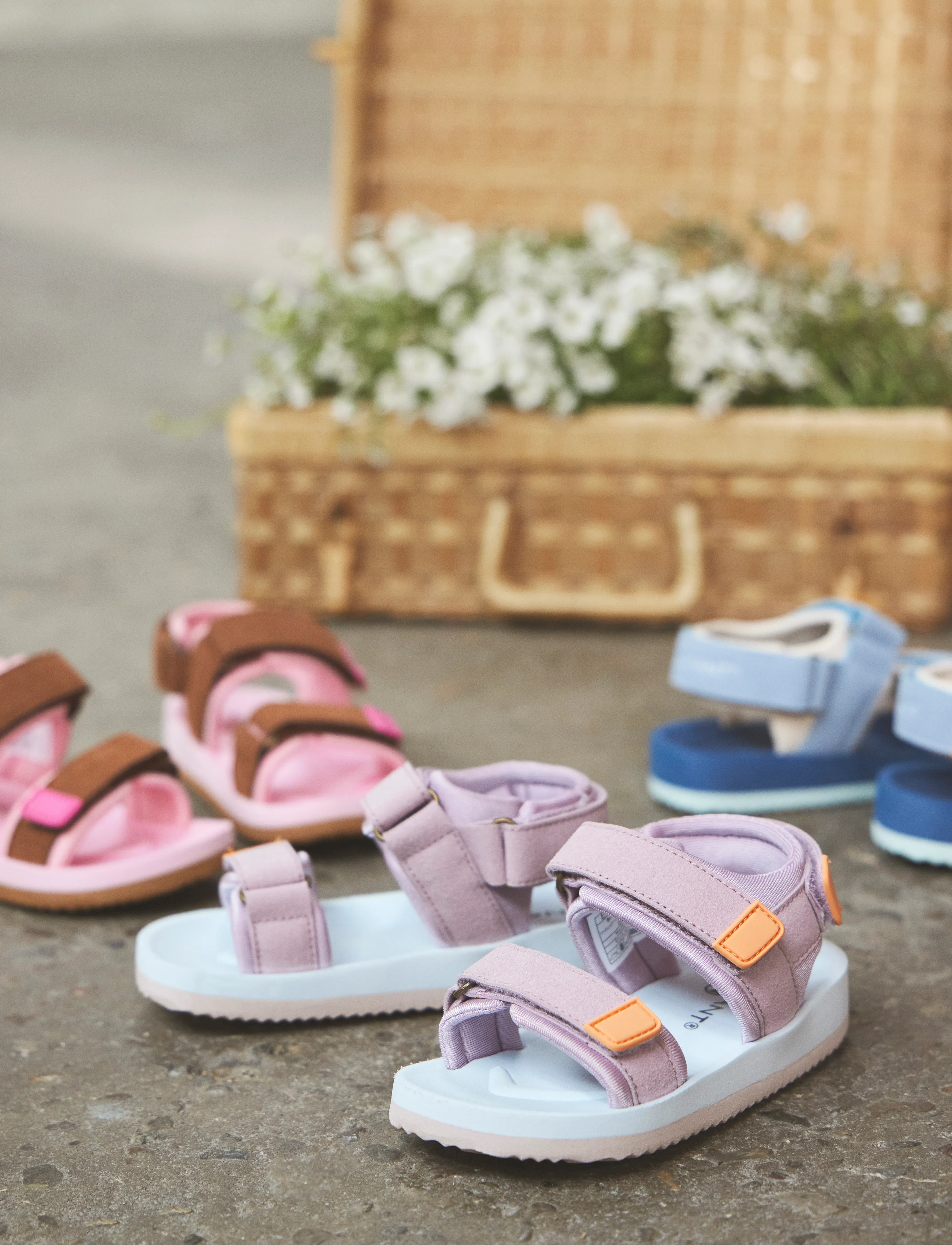 En Fant Sandal Velcro, Børn, Velcro Sandal, Lila, Str: 32