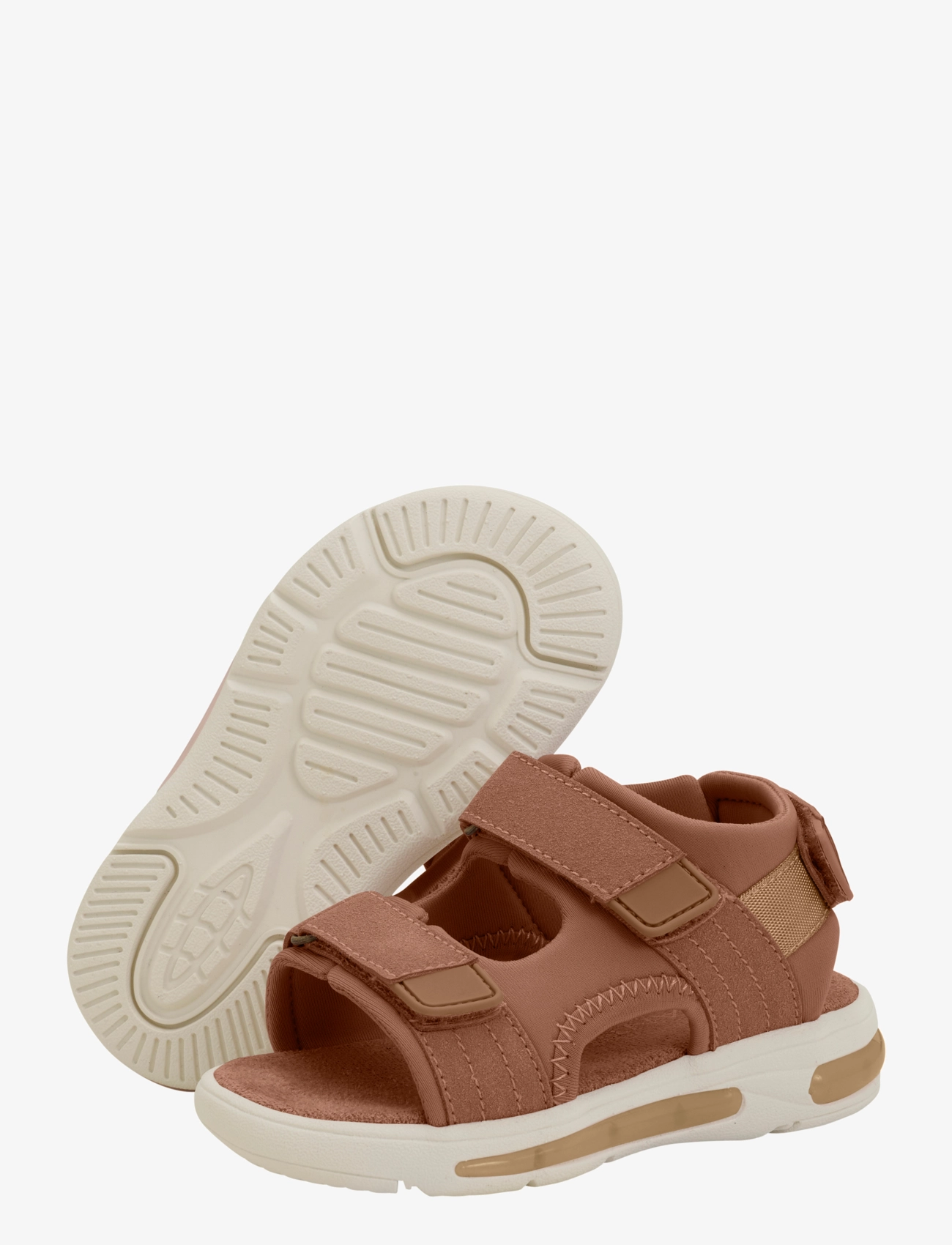 En Fant - Sandals Velcro w. Light - mocha mousse - 3