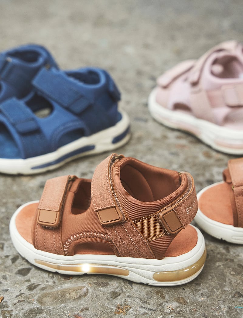 En Fant - Sandals Velcro w. Light - sandalen - sepia rose - 0