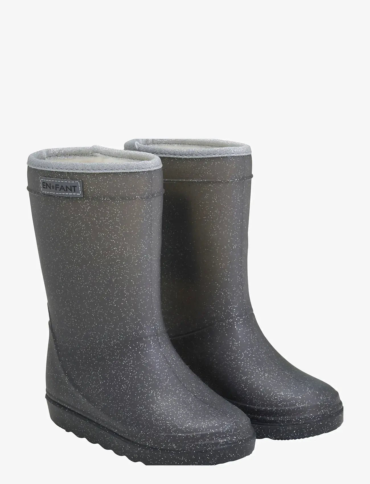 En Fant - Thermo Boots Glitter - voodriga kummikud - ebony - 1