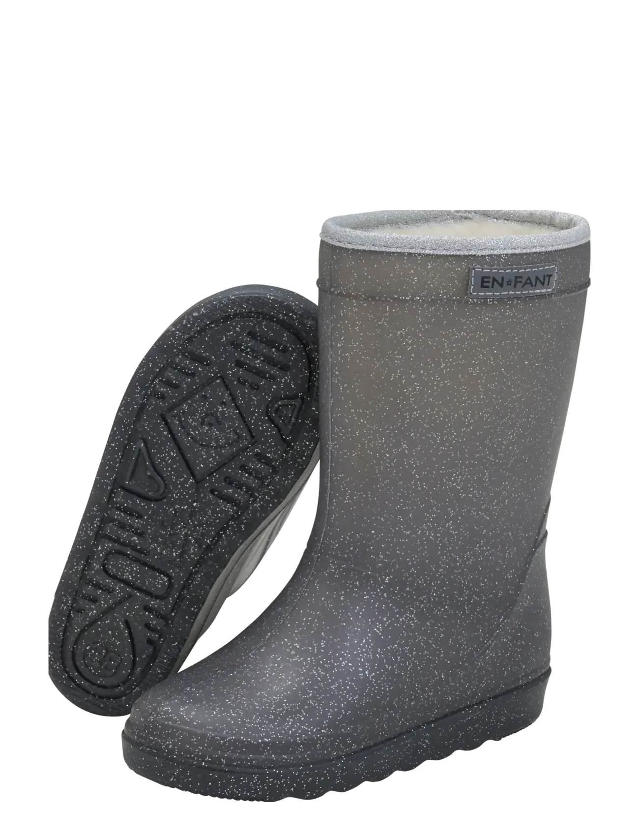 En Fant - Thermo Boots Glitter - gummistøvler med for - ebony - 3