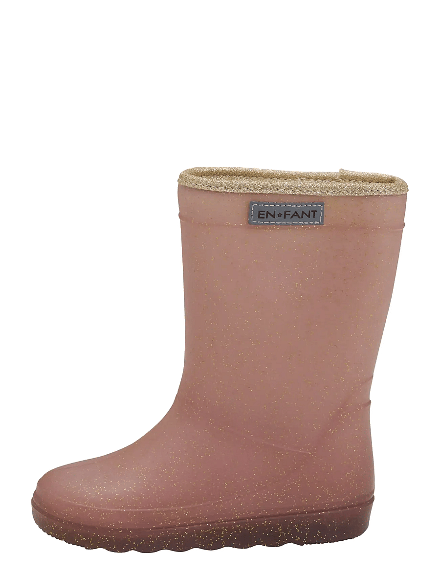 En Fant - Thermo Boots Glitter - lined rubberboots - rose taupe - 2
