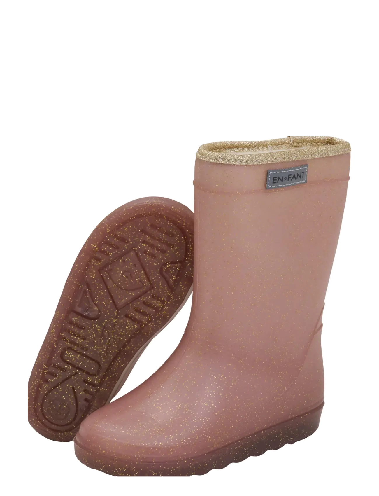 En Fant - Thermo Boots Glitter - lined rubberboots - rose taupe - 3