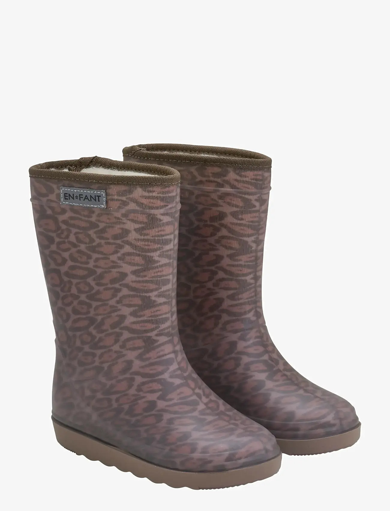 En Fant - Thermo Boots Print - lined rubberboots - pine bark - 1