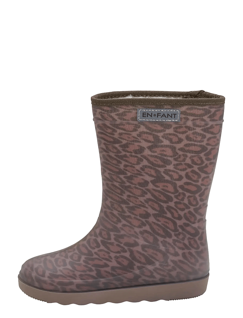 En Fant - Thermo Boots Print - lined rubberboots - pine bark - 2