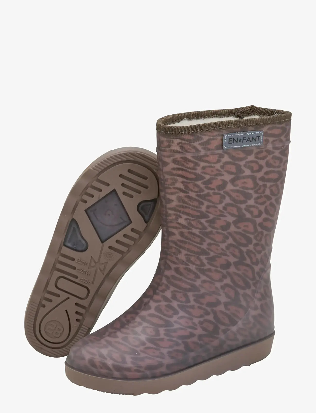 En Fant - Thermo Boots Print - lined rubberboots - pine bark - 3