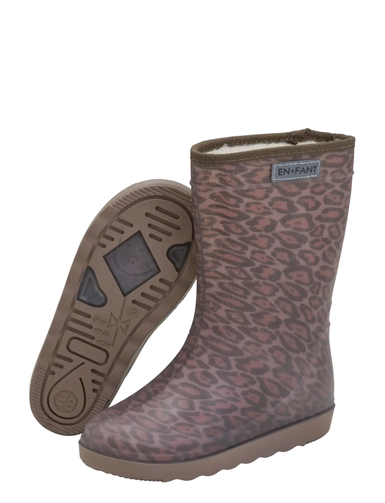 En Fant - Thermo Boots Print - gumijas zābaki ar silto oderi - pine bark - 3